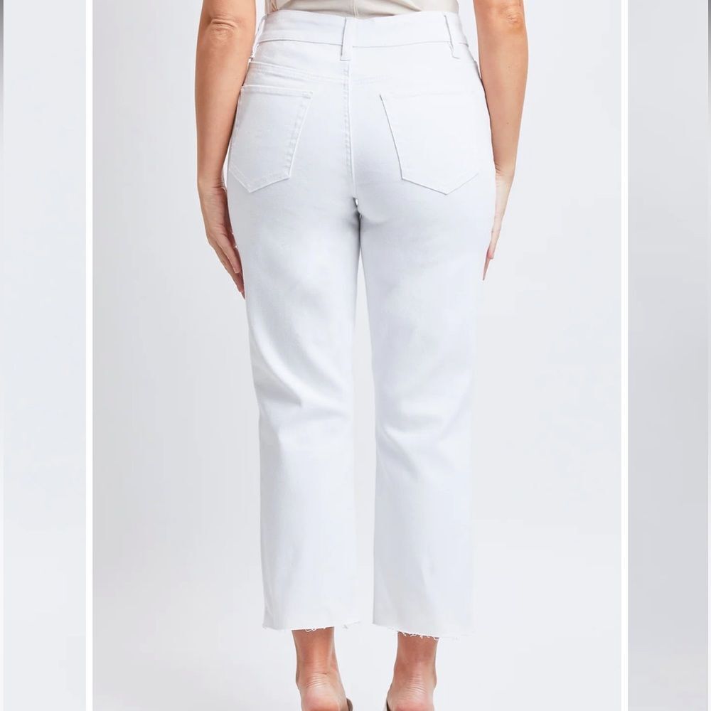 Royalty Vintage High Rise Slim Straight Cropped Jeans NWT - Picture 6 of 12